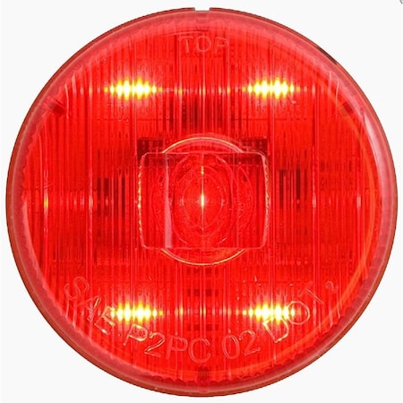 Optronics Red Pc Rated 2 Marker/Clearance Light, Grommet Mount, Pl-10 Connection MCL54RB